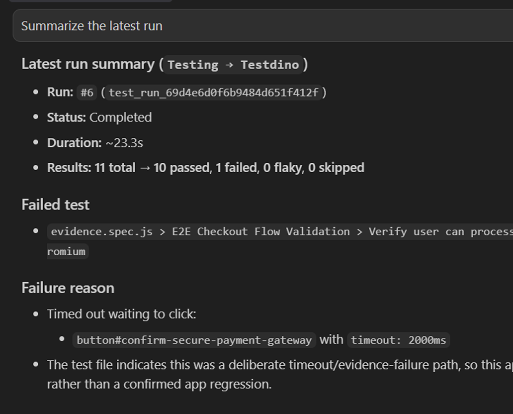 Query run data via MCP